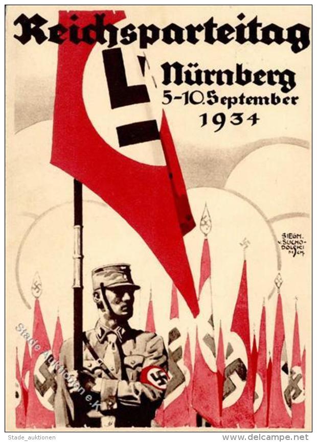 RP N&Uuml;RNBERG 1934 WK II - Festpostkarte Mit S-o I - Weltkrieg 1939-45