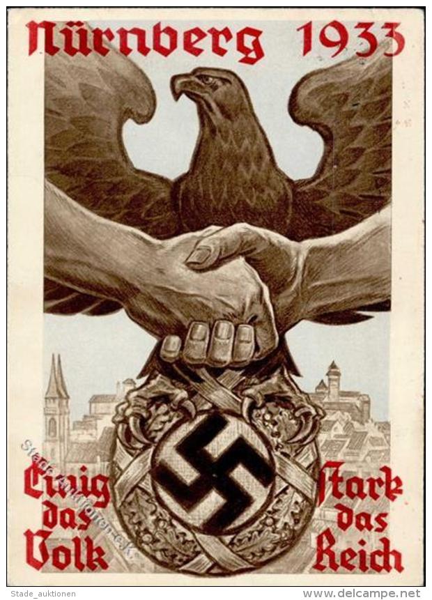 RP N&Uuml;RNBERG 1933 WK II - Festpostkarte Mit S-o I - Weltkrieg 1939-45