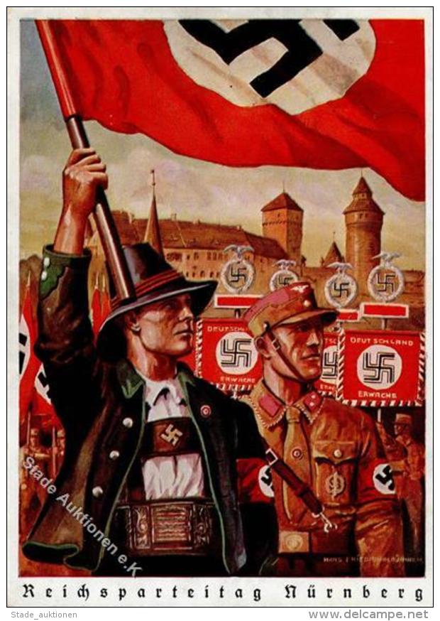 Reichsparteitag N&uuml;rnberg (8500) 1938 K&uuml;nstler-Karte Sign. Friedmann, Hans I-II - Weltkrieg 1939-45