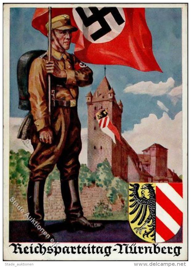 Reichsparteitag N&uuml;rnberg (8500) 1936 K&uuml;nstler-Karte I-II (Eckbug) - Weltkrieg 1939-45