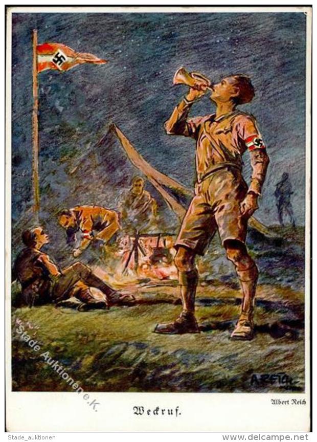 NSDAP-Prop.-Ak WK II - Bildkunst Ohne Nr. WECKRUF Sign. Albert Reich I-II - Weltkrieg 1939-45