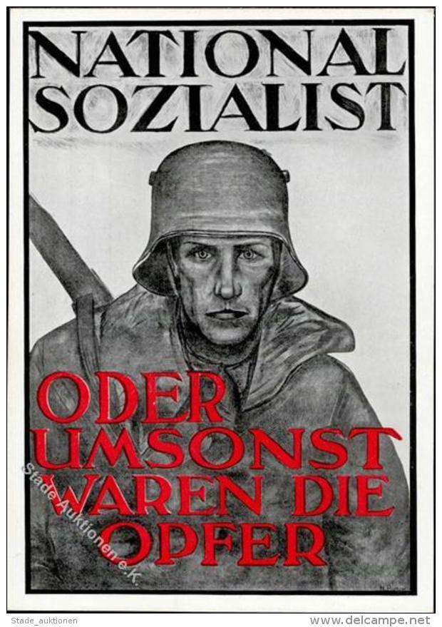NSDAP-Prop-Ak WK II - FRONTSOLDAT-NATIONALSOZIALIST Bildkarte 4 D. Streiter-Verlages I - Weltkrieg 1939-45