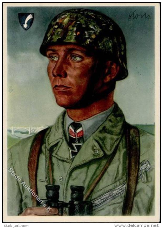 Willrich, Wolfgang Ritterkreuztr&auml;ger Koch Major K&uuml;nstler-Karte I-II - Weltkrieg 1939-45