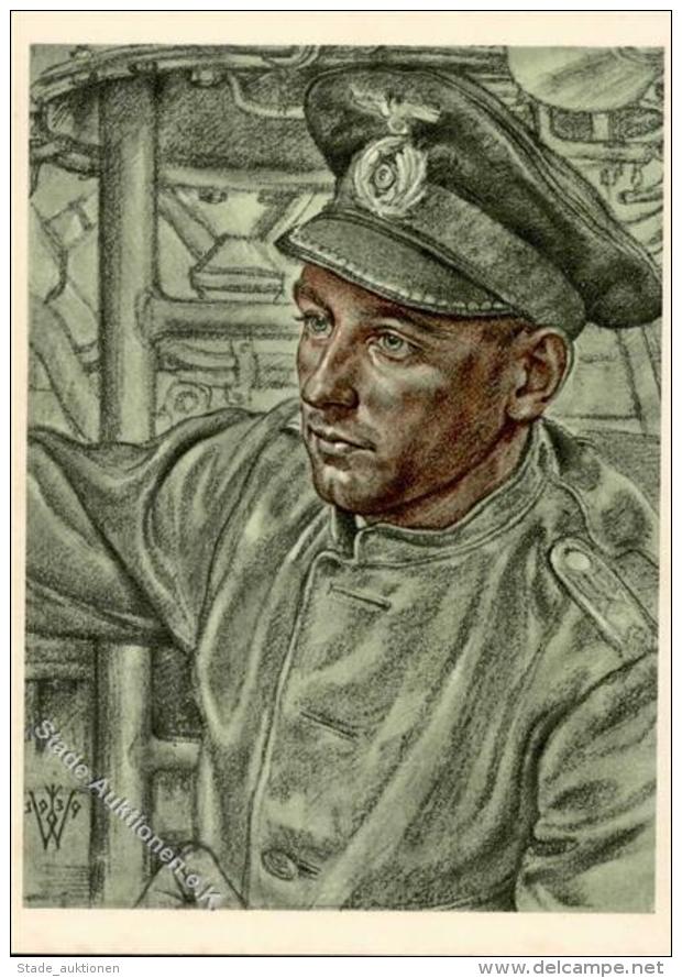 Willrich P 1 R 5 Nr. 7 VDA Ing. Offizier Auf Kptlt. Schuharts U-Boot  K&uuml;nstlerkarte I- - Weltkrieg 1939-45