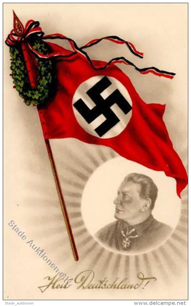 FAHNE/STANDARTE WK II - G&ouml;ring - Heil Deutschland! I - Weltkrieg 1939-45