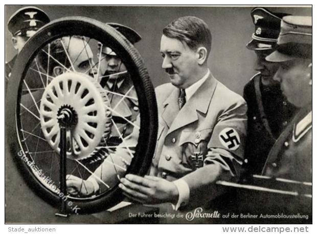 Hitler Saxonette Berliner Automobilausstellung WK II  I-II - Weltkrieg 1939-45