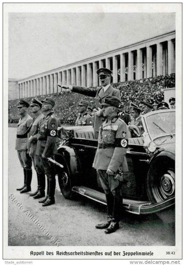 Hitler N&uuml;rnberg (8500) Appell Des RAD Auf Der Zeppelinwiese WK II I-II - Oorlog 1939-45