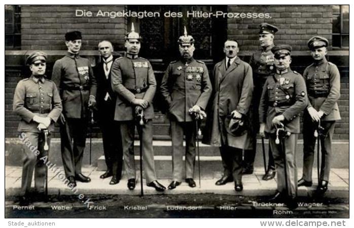 Hitler Die Angeklagten Des Hitler Prozesses Foto AK I- - Weltkrieg 1939-45