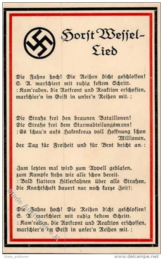 HORST WESSEL LIED WK II - I - Weltkrieg 1939-45