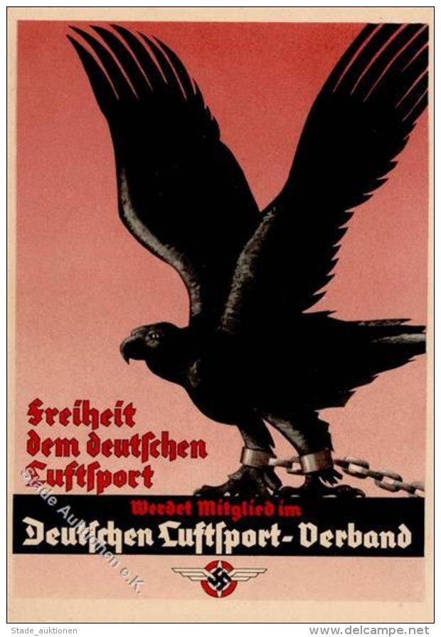 Propaganda WK II Deutscher Luftsport Verband WK II Adler K&uuml;nstlerkarte I-II - Weltkrieg 1939-45