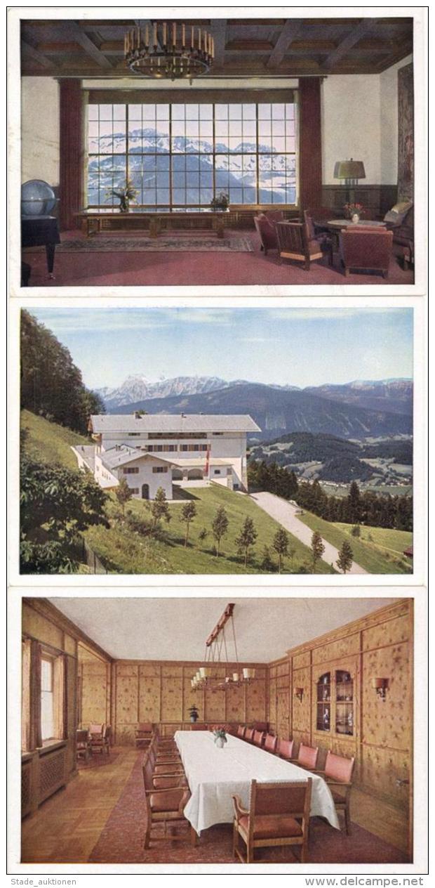 Propaganda WK II Berghof Wachenfeld Obersalzberg Lot Mit 11 Ansichtskarten I-II - Weltkrieg 1939-45