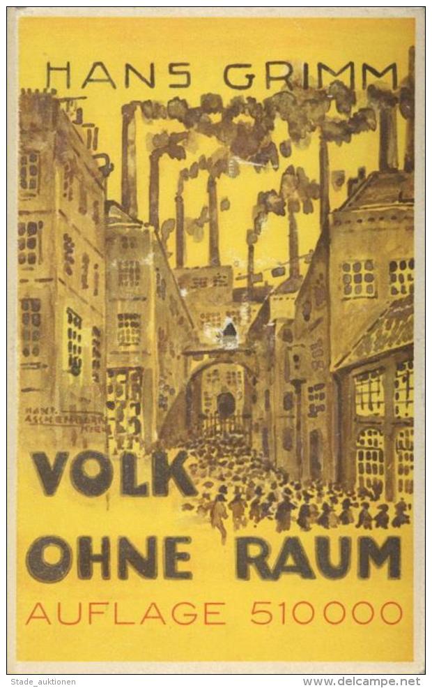 Zwischenkriegszeit Buch Volk Ohne Raum Grimm, Hans 1926 Verlag Albert Langen 1299 Seiten Schutzumschlag II - Weltkrieg 1914-18