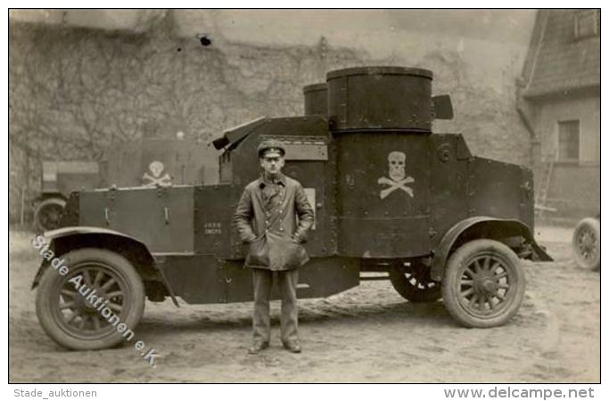 Weimarer Republik Panzerfahrzeug Totenkopf  I-II - Weltkrieg 1914-18