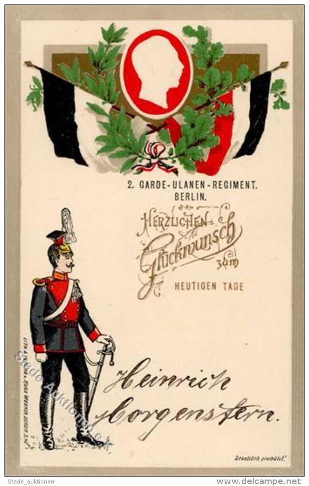Regiment 2. Garde Ulanen Regt. Berlin  Pr&auml;gedruck 1903 I-II - Regimenten