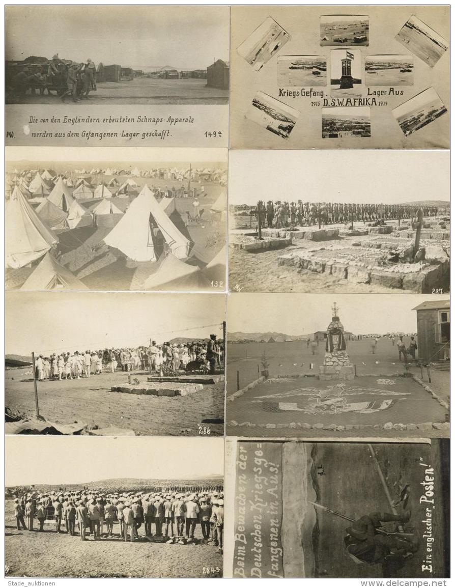 WK I Kriegsgefangenenlager Aus In Deutsch S&uuml;dwestafrika Lot Mit 12 Foto-Karten I-II - Sonstige & Ohne Zuordnung