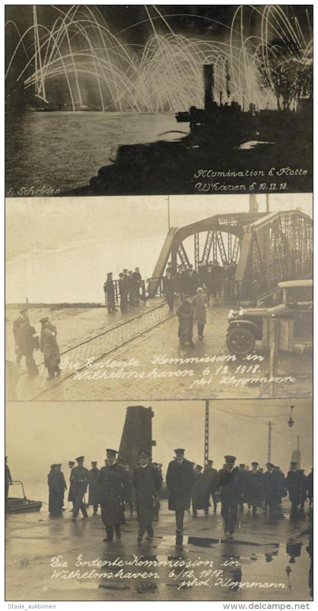 WK I Kriegsende Lot Mit 4 Foto-Karten I-II - Sonstige & Ohne Zuordnung