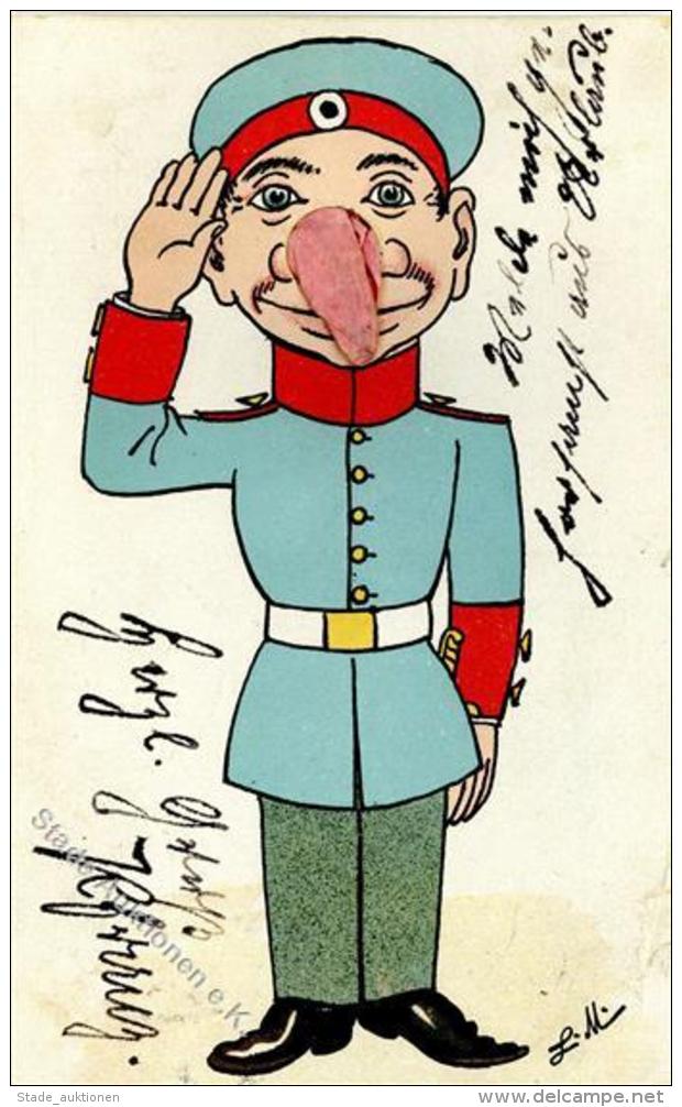 Milit&auml;r Humor Nase Applikation 1903 II (Rand Besch&auml;digt) - Sonstige & Ohne Zuordnung