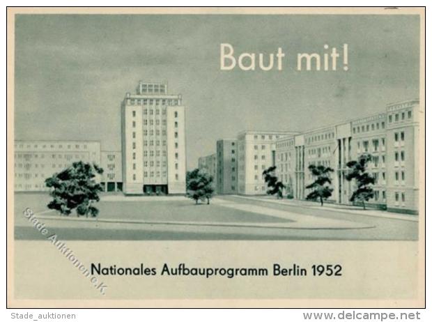 Architektur Nationales Aufbauprogramm Berlin 1952 I-II - Sonstige & Ohne Zuordnung