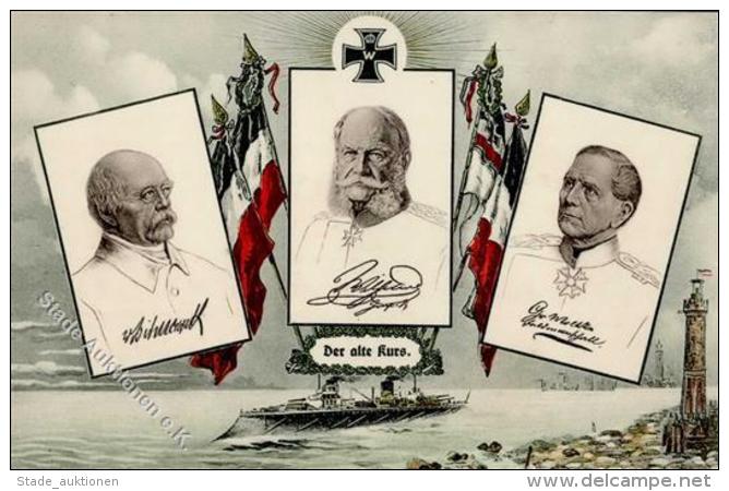 Bismarck Kaiser Wilhelm I U. Von Moltke I-II - Persönlichkeiten