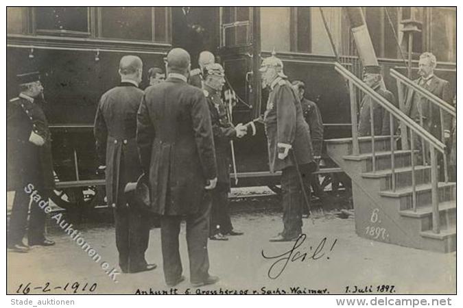 Bismarck Gro&szlig;herzog Carl Alexander Von Sachsen Foto AK 1910 I-II - Persönlichkeiten