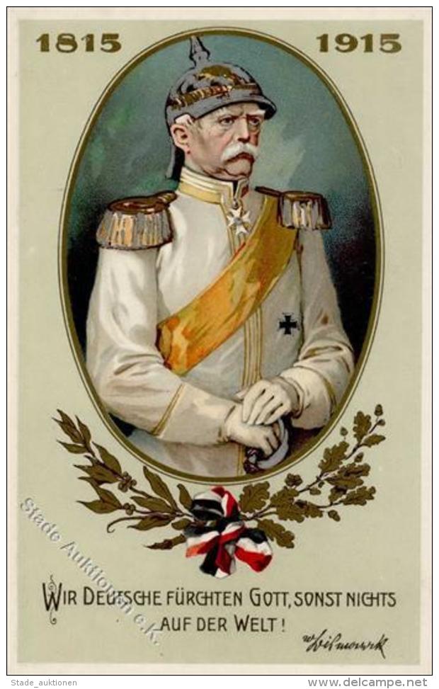 Bismarck 100 Jahre  K&uuml;nstlerkarte I-II - Persönlichkeiten