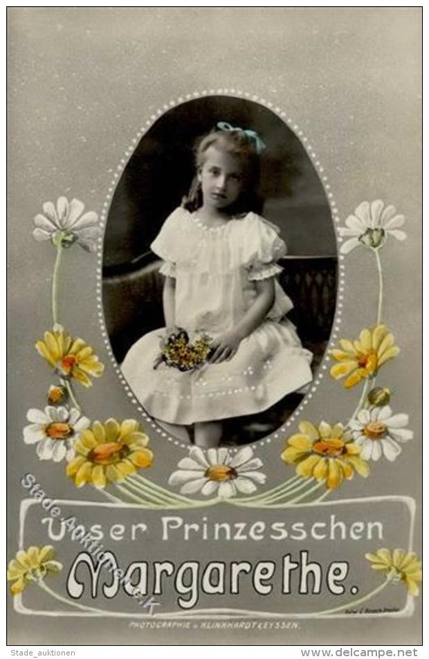 MARGARITENTAGE - Prinzesschen MARGARETHE , Hdschrftl. Gruss Vom Dresdner Margaretentag 1911 I-II Montagnes - Sonstige & Ohne Zuordnung