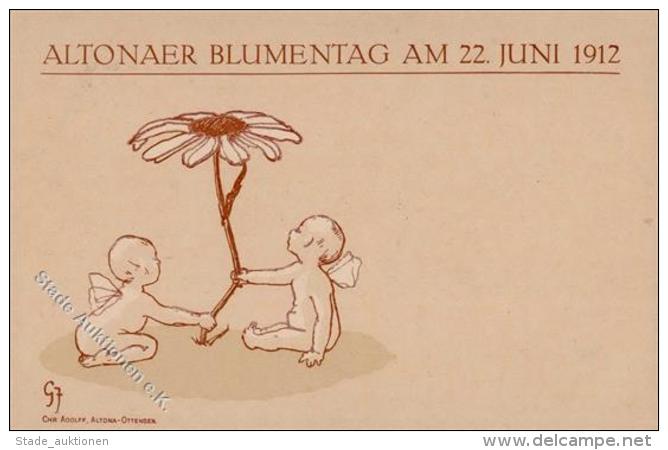 MARGARITENTAGE - BLUMENTAG ALTONA 1912, Sign. K&uuml;nstlerkarte I - Sonstige & Ohne Zuordnung