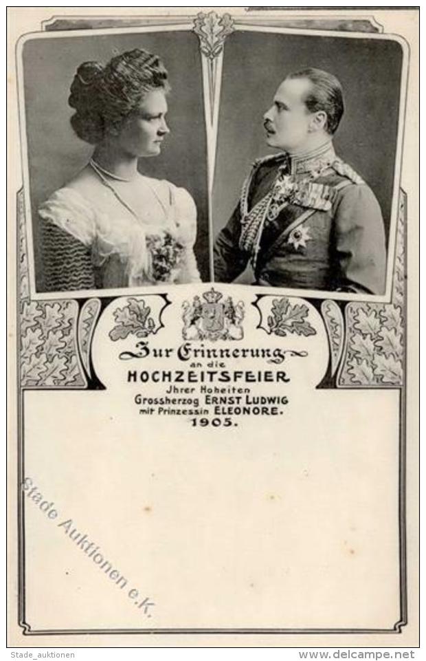 Adel HESSEN - HOCHZEITSFEIER Grossherzog 1905 I - Sonstige & Ohne Zuordnung