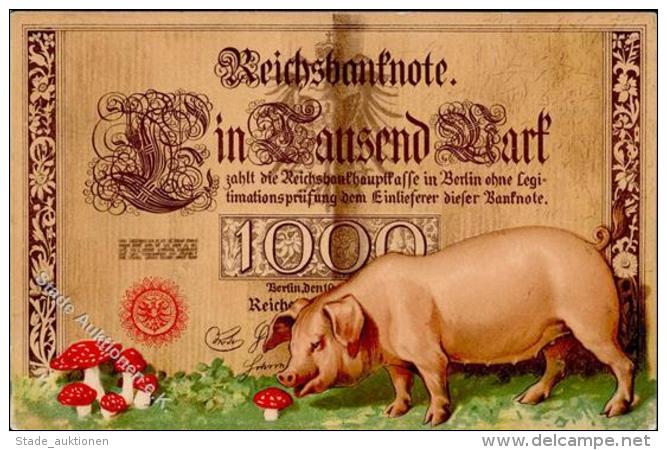 Schwein Geld Pilze 1906 I-II Cochon Argent - Sonstige & Ohne Zuordnung