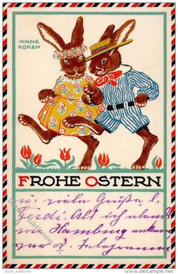 Hase Personifiziert Ostern  K&uuml;nstlerkarte 1915 I-II Paques - Sonstige & Ohne Zuordnung