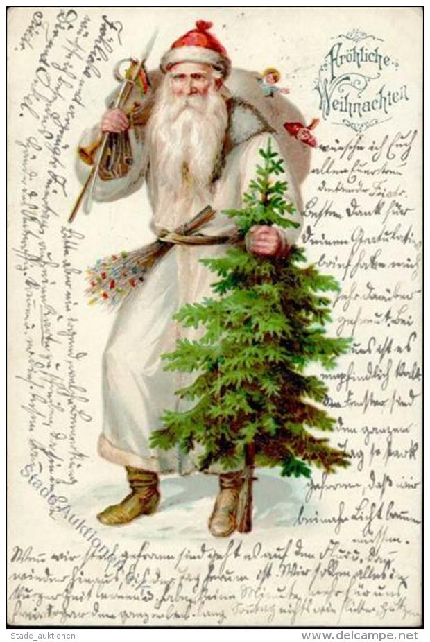 Weihnachtsmann Spielzeug Puppe  Lithographie 1899 I-II Pere Noel Jouet - Sonstige & Ohne Zuordnung