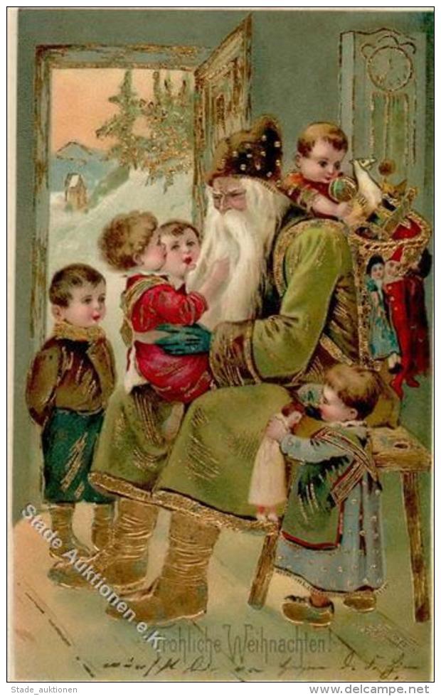 Weihnachtsmann Kinder Spielzeug Puppe  Pr&auml;gedruck 1904 I-II Pere Noel Jouet - Sonstige & Ohne Zuordnung