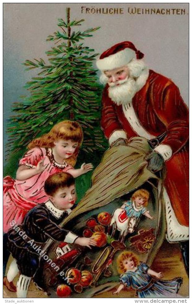 Weihnachtsmann Kinder Puppe Spielzeug  Pr&auml;gedruck I-II Pere Noel Jouet - Sonstige & Ohne Zuordnung
