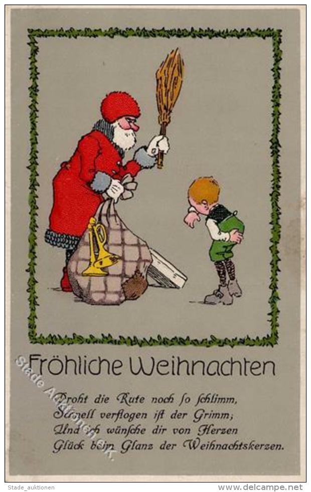 Weihnachtsmann Kind Trompete Ansichtskarten I-II (RS Absch&uuml;rfung) Pere Noel - Sonstige & Ohne Zuordnung