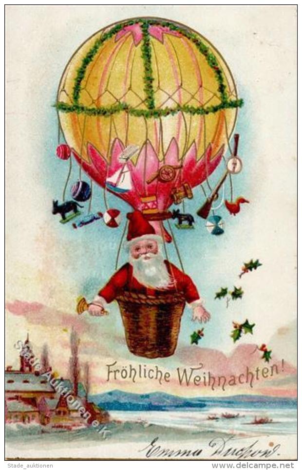 Weihnachtsmann Ballon Spielzeug  Lithographie / Pr&auml;gedruck 1904 I-II Pere Noel Jouet - Sonstige & Ohne Zuordnung