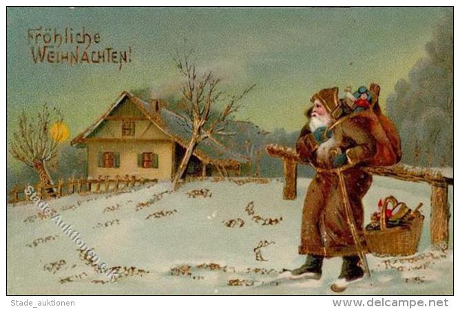 WEIHNACHTSMANN - Goldpr&auml;gekarte (199) I-II - Sonstige & Ohne Zuordnung