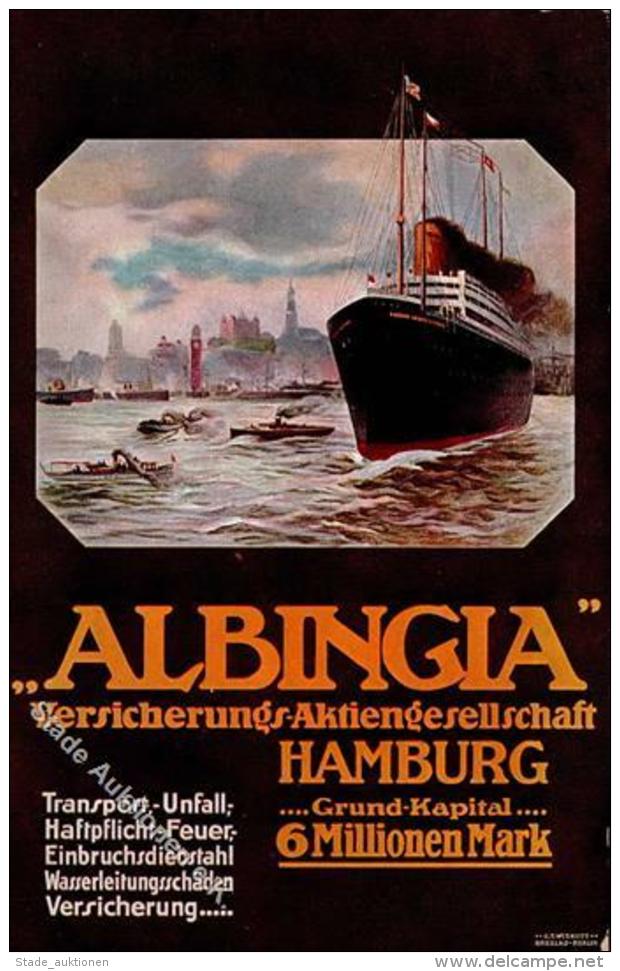 Versicherung Hamburg (2000) Albingia Werbe AK I-II - Sonstige & Ohne Zuordnung