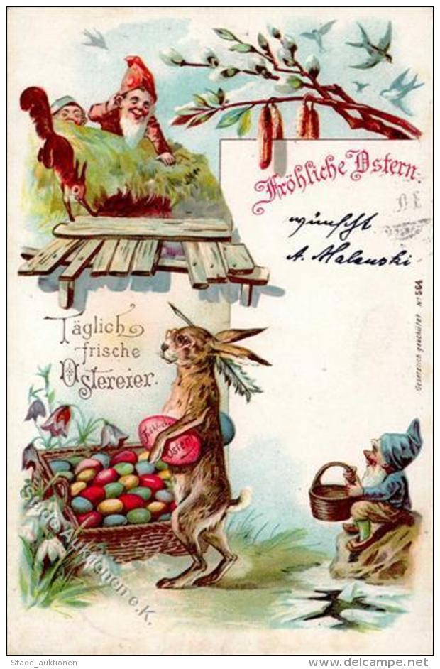 Zwerg Hase Personifiziert Ostern  1912 I-II Paques Lutin - Sonstige & Ohne Zuordnung