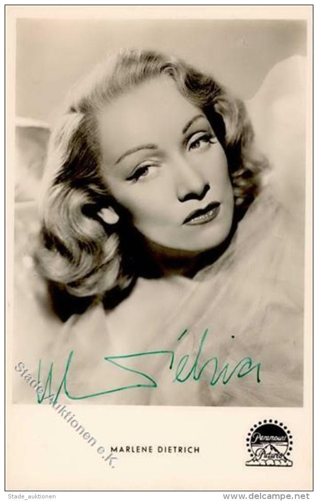 Filmschauspieler Dietrich, Marlene Mit Unterschrift Foto AK I- - Schauspieler