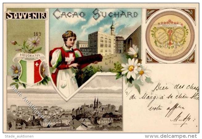 Suchard Schokolade Neuchatel Schweiz 1898 I-II - Werbepostkarten