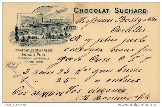 Suchard Schokolade L&ouml;rrach (7850) 1906 I-II (fleckig) - Werbepostkarten