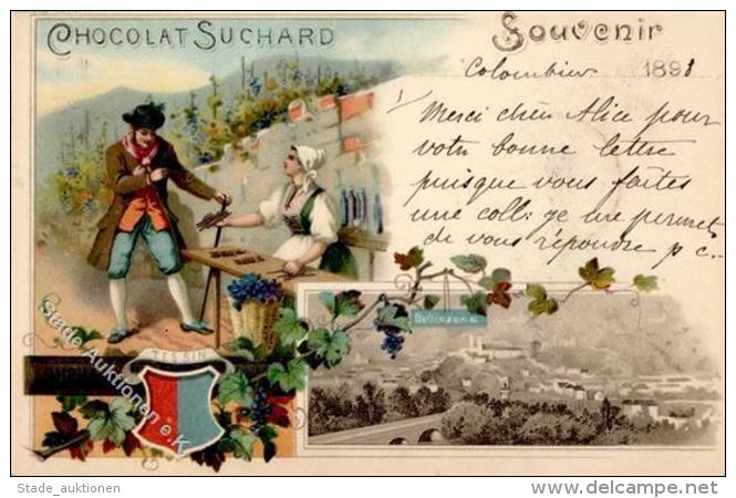 Suchard Schokolade Kanton Tessin 1898 I-II - Werbepostkarten