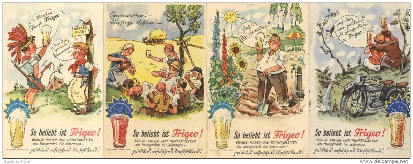 Frigo Bause 4'er Set Werbe-Karten I-II - Werbepostkarten