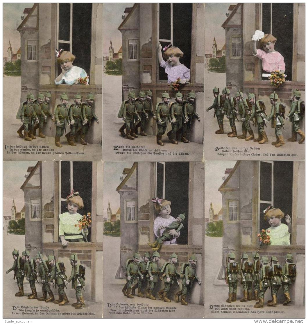 Steiff Soldaten WK I 6'er Serie Fotomontage I-II Photo Montage - Spielzeug & Spiele