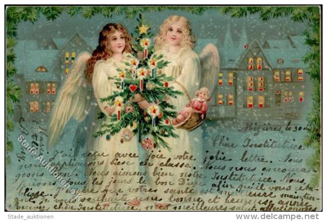 HGL Engel Puppe Weihnachten  Lithographie 1903 I-II Noel Ange - Sonstige & Ohne Zuordnung