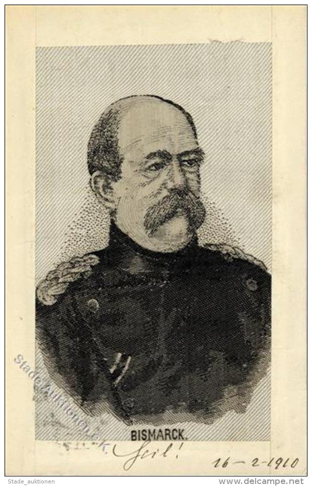 Seide Gewebt Bismarck 1910 K&uuml;nstler-Karte I-II Soie - Sonstige & Ohne Zuordnung