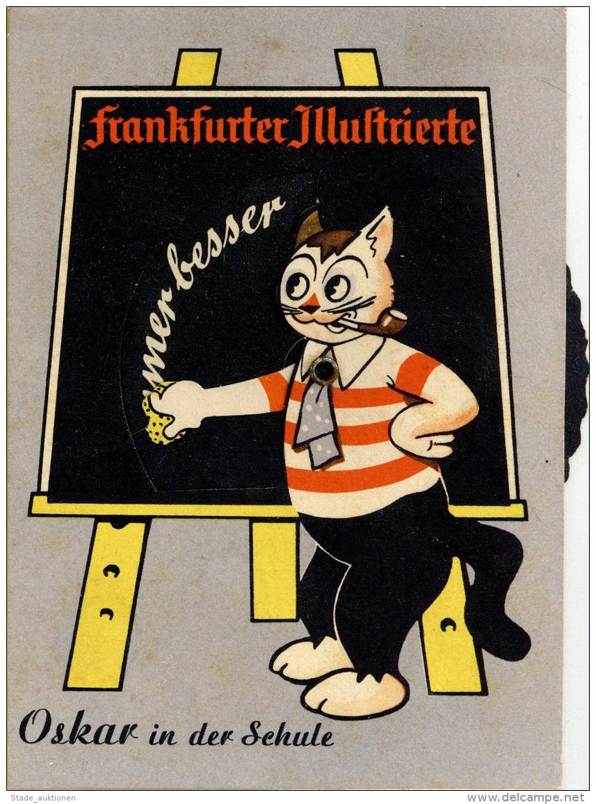 Mechanik-Karte Frankfurter Illustrierte Katze Personifiziert Dreh-Karte I-II (keine AK) Chat - Sonstige & Ohne Zuordnung