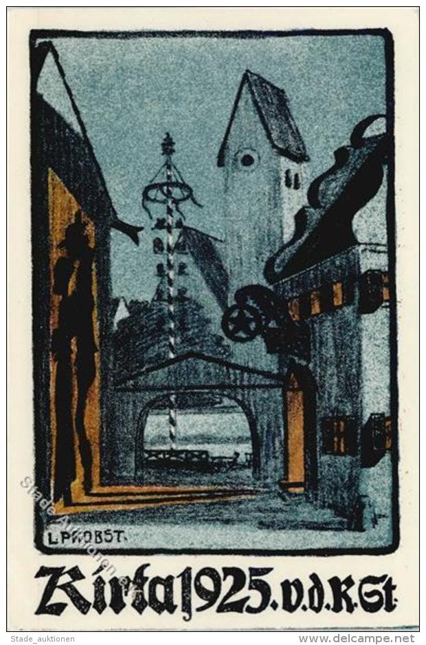 Kunstgeschichte M&uuml;nchen Schwabinger Bauern-Kirta 1925, Verein Deutscher Kunststudierender Sign. Probst, L. I - Altri & Non Classificati