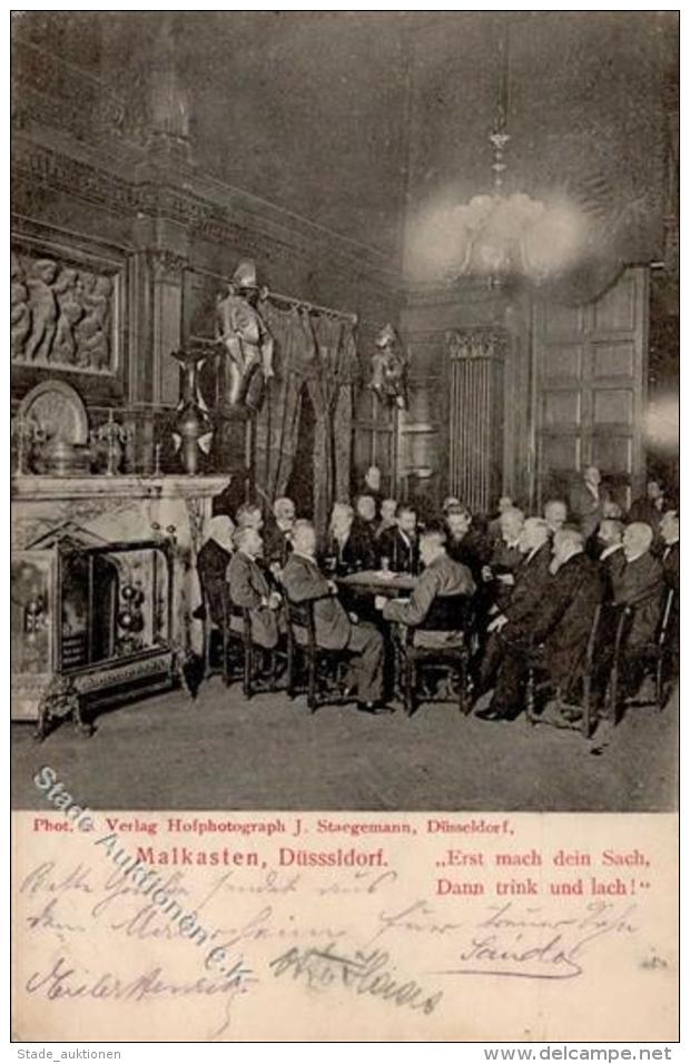 Kunstgeschichte D&uuml;sseldorf Malkasten K&uuml;nstlerverein 1905 Ansichtskarte I-II (Ecke Abgestossen) - Sonstige & Ohne Zuordnung