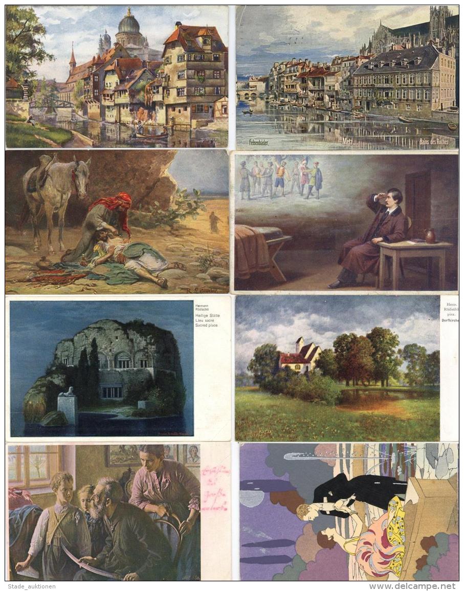 K&uuml;nstler Partie Von Circa 600 Alten Ansichtskarten I-II - Other & Unclassified